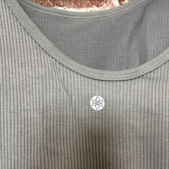 Gray Ribbed Tank Top - Picture 2 of 6